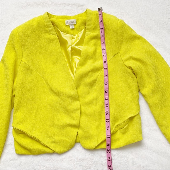 Neon Yellow Cropped Jacket - Picture 6 of 11